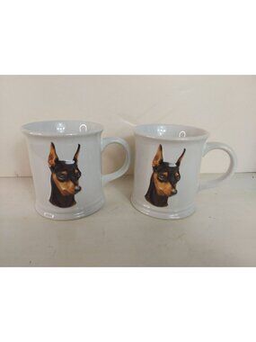 2 NWT Mini Pinscher Mugs